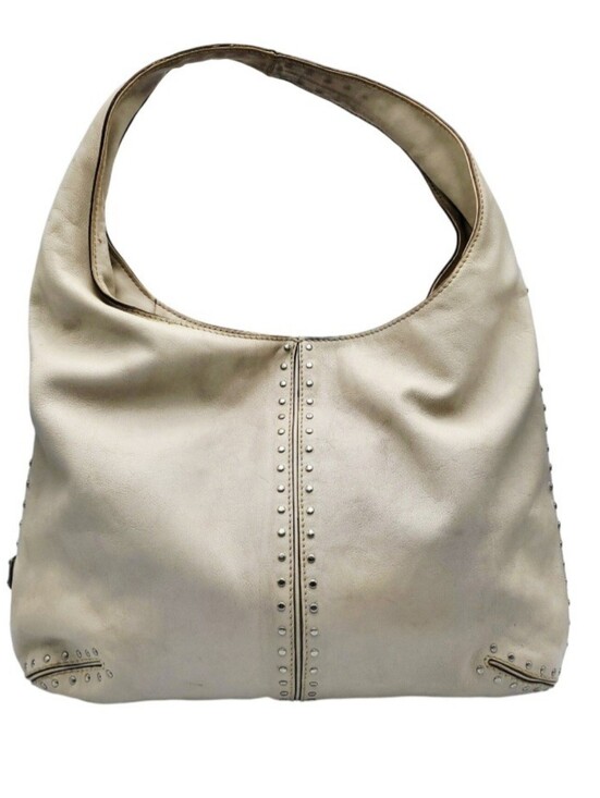 MICHAEL Michael Kors Handbags - Y2K Michael by Michael Kors Cream Leather Studded Slouch Hobo Shoulder Bag